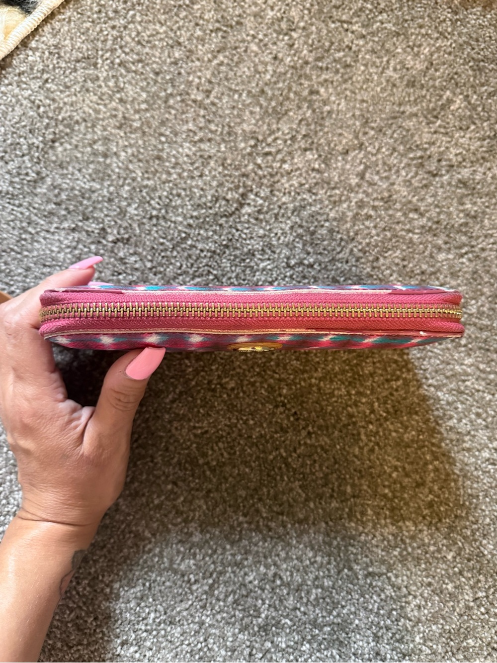 Tory Burch Pink Pink Multicolor Zip Around Wallet Project/Rehab - Picture 10 of 10